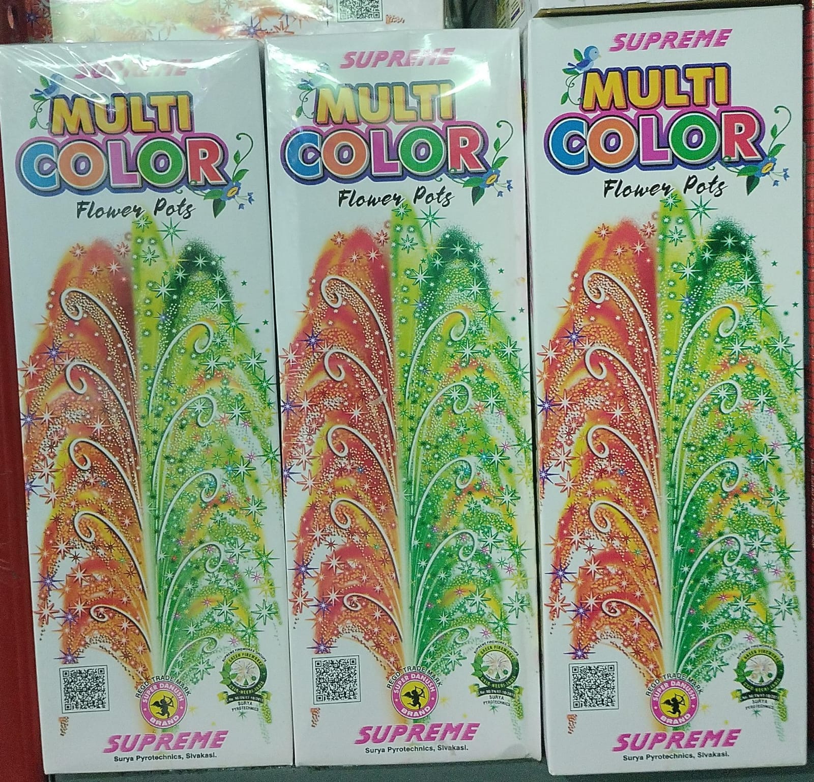 skpyro MULTI COLOUR FLOWER POTS